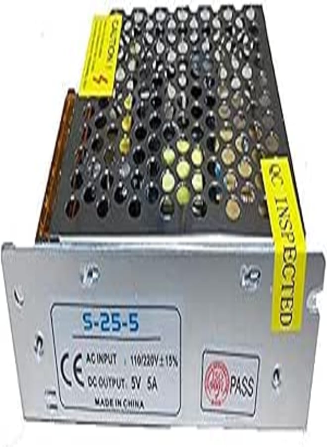 Other 5V/5A SMPS Power Supply, 60W, ATX Connector, 100-240V Input, 5A Max Current, 25W Output, CE Certified, For Cameras & Engineering Projects